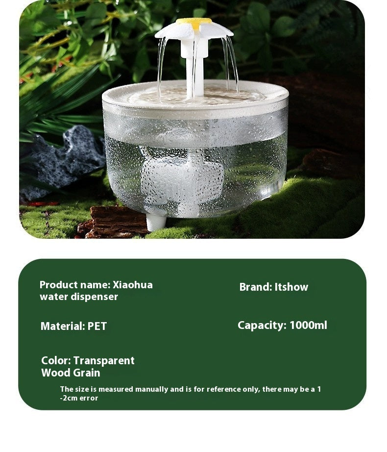 Fontaine à eau intelligente pour chats et chiens – Filtration silencieuse & capteur automatique