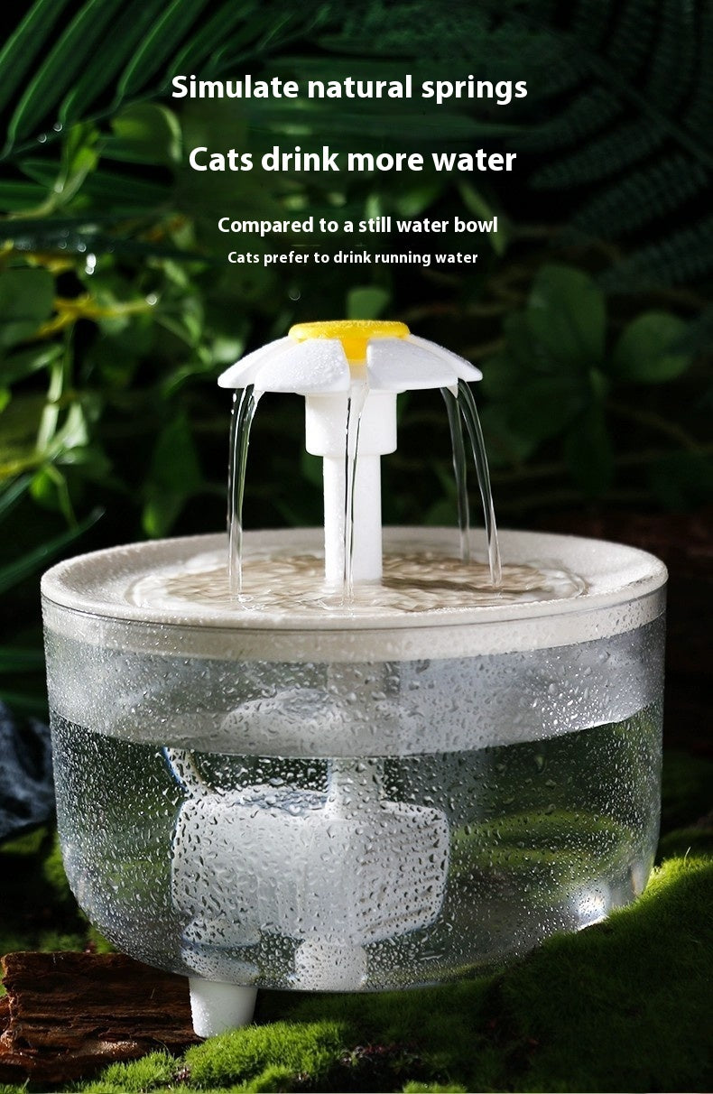 Fontaine à eau intelligente pour chats et chiens – Filtration silencieuse & capteur automatique