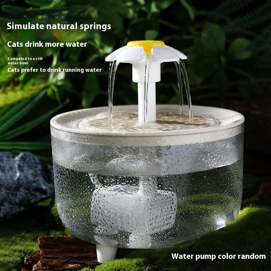Fontaine à eau intelligente pour chats et chiens – Filtration silencieuse & capteur automatique